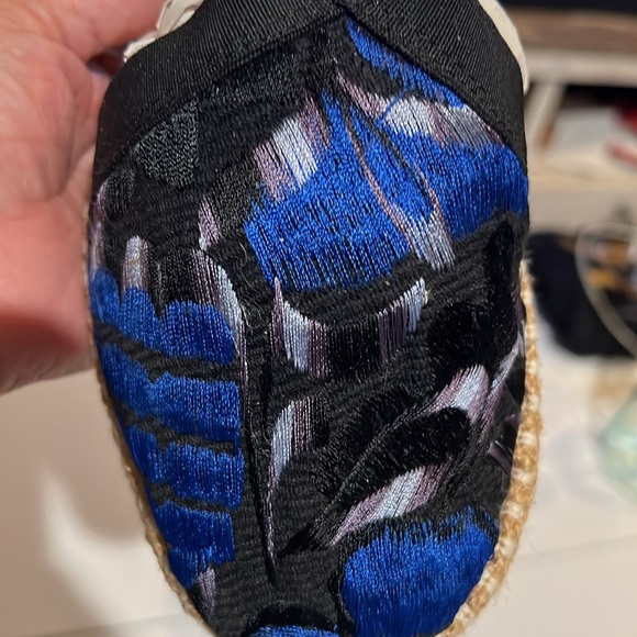 ESPADRILLES dark blue flats. Embroidered size 27 - Picture 6 of 15